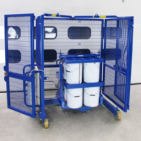 25 Litre paint drums held in an STS drum tumbler