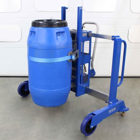 Side-Shift Plastic Barrel Mover to handle HDPE drums