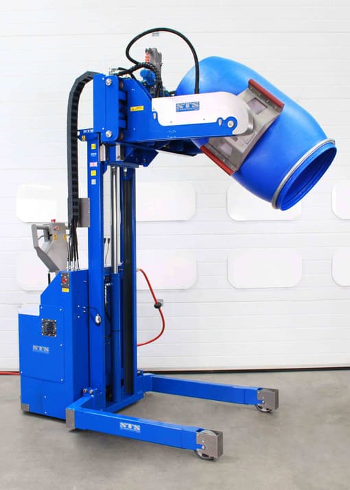 Power Clamp drum tipper with vibrating ehad suitable for 25-220litre drums