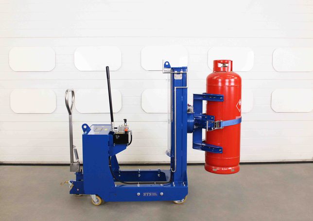 Gas Cylinder Rocker Gas Cylinder Lifter & Rotator | Counterbalance Model |… | STS Handling