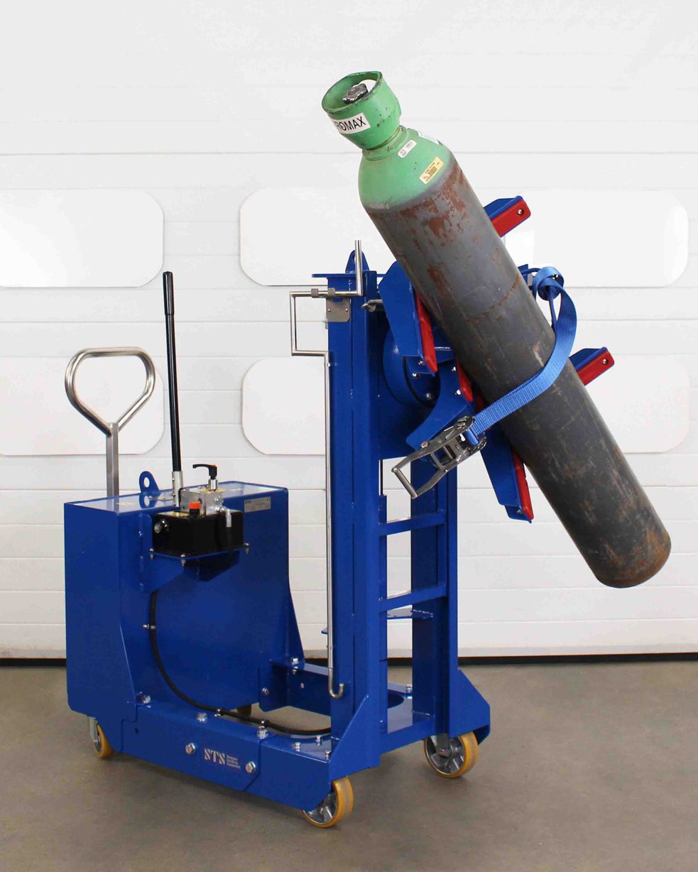 Gas Cylinder Rocker Gas Cylinder Lifter & Rotator | Counterbalance Model |… | STS Handling